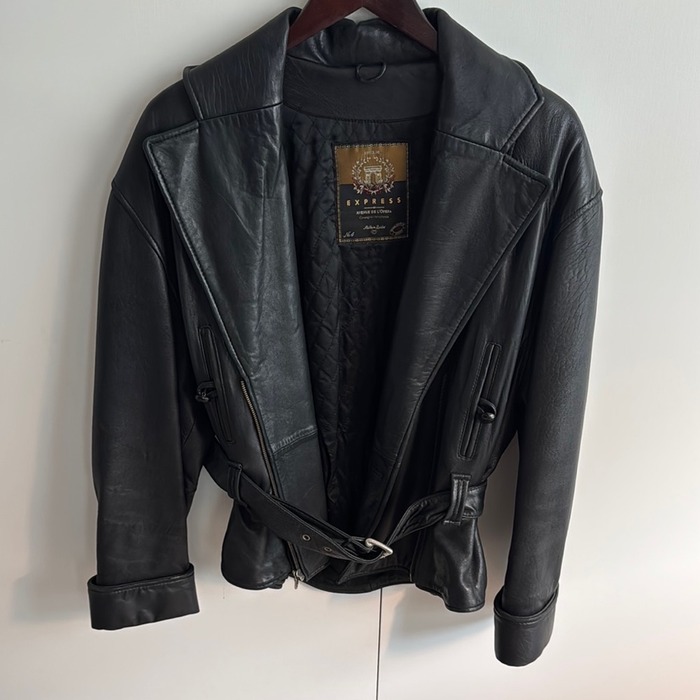 Vintage Black Leather Jacket